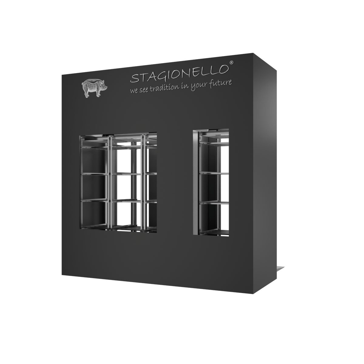Stagionello® Salami Curing Device 100/300 Kg Walk-in 2 glasses image 1