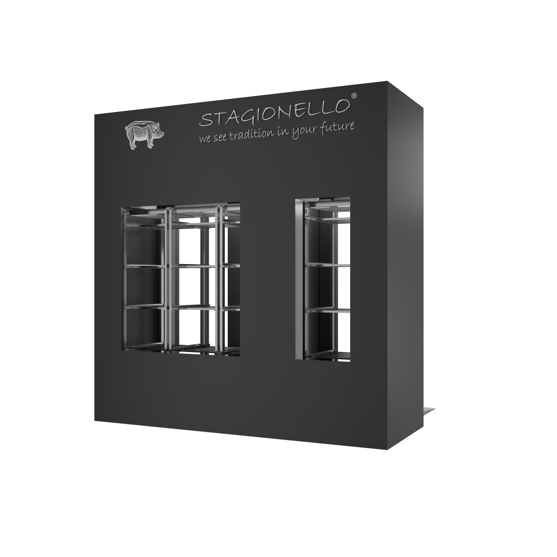 Stagionello® Salami Curing Device 100/300 Kg Walk-in 2 glasses image 1