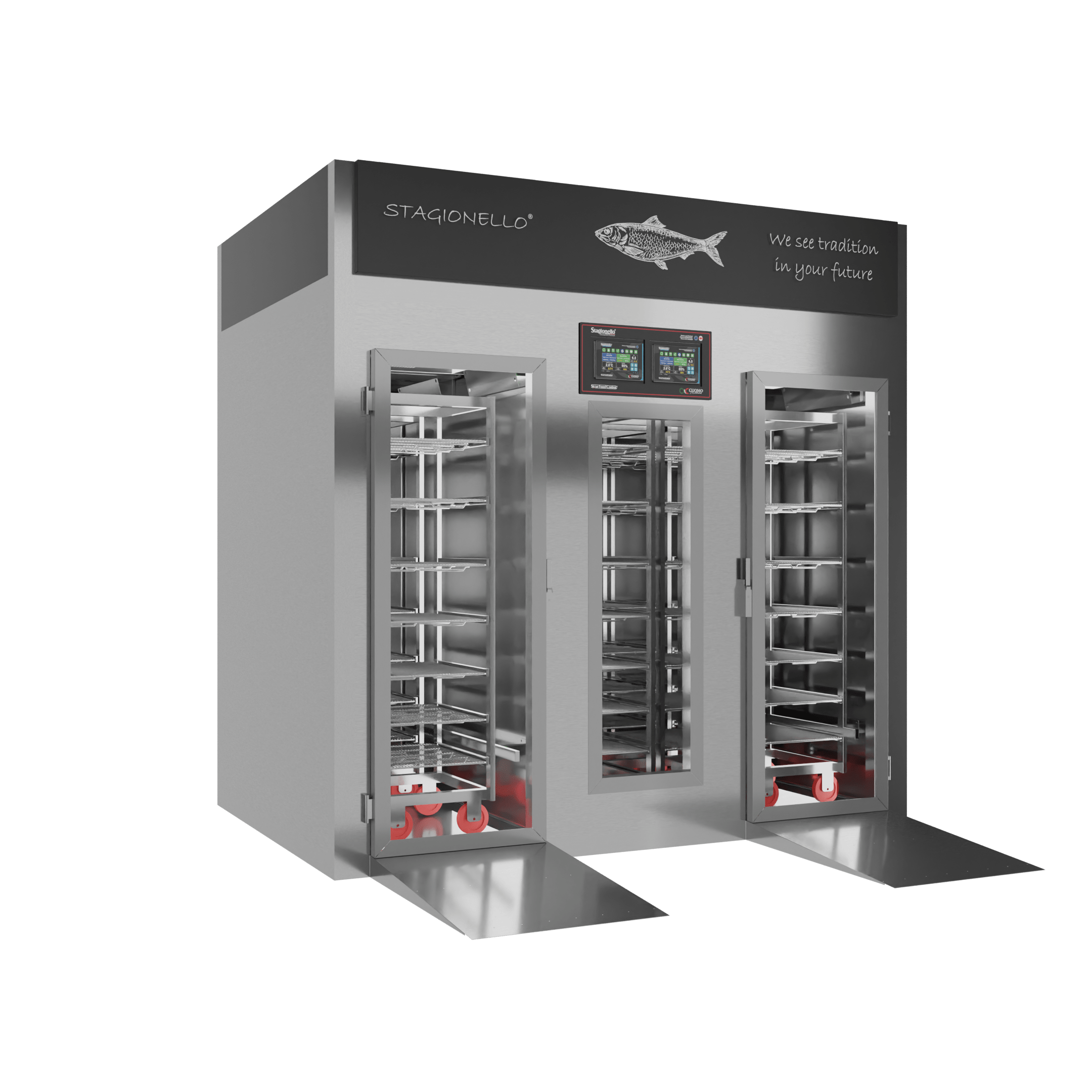 Stagionello® Fish Curing Device 200/600 Kg Walk-in GLASS DOOR image 1
