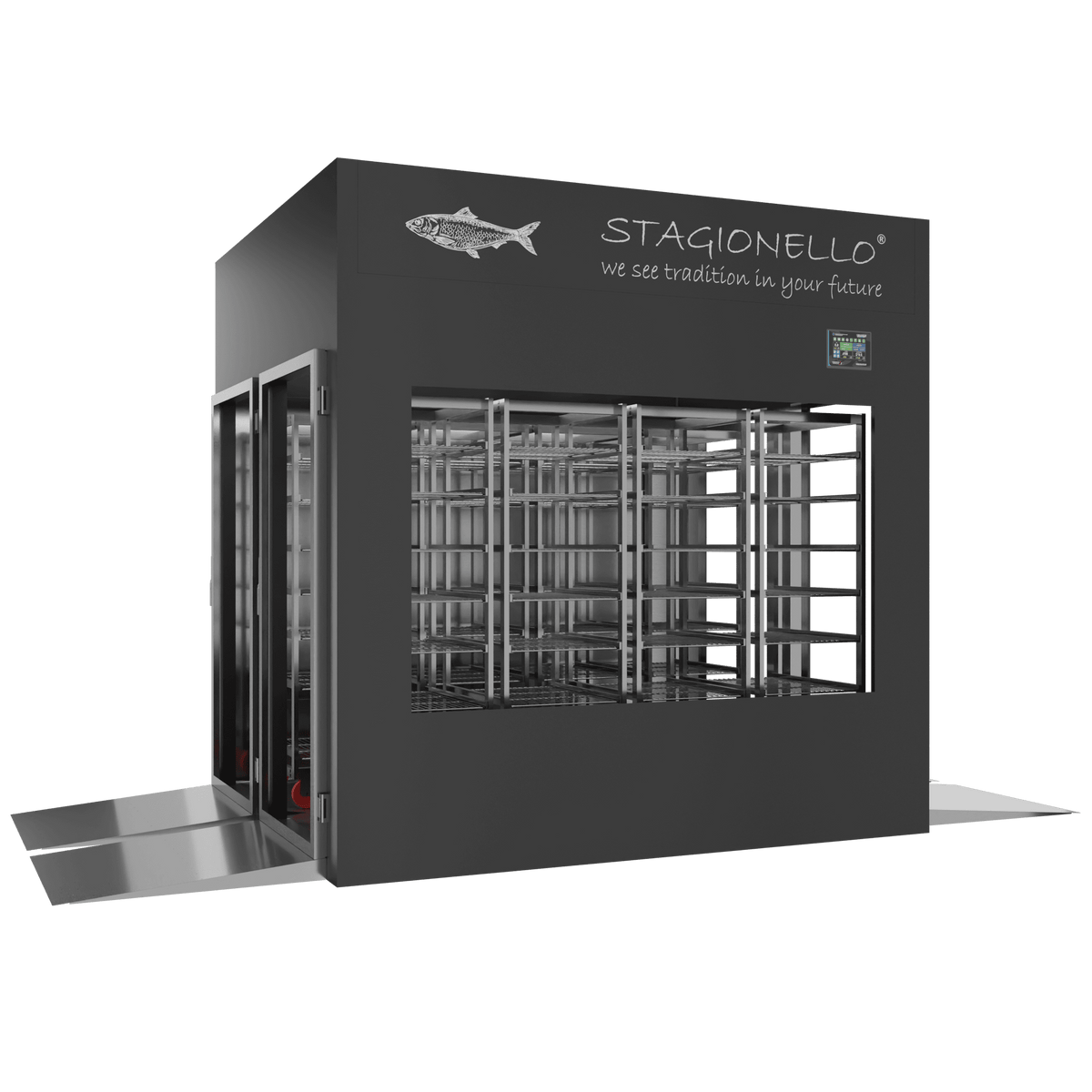 Stagionello® Fish Curing Device 1200 Kg Tunnel gLASS DOOR image 0