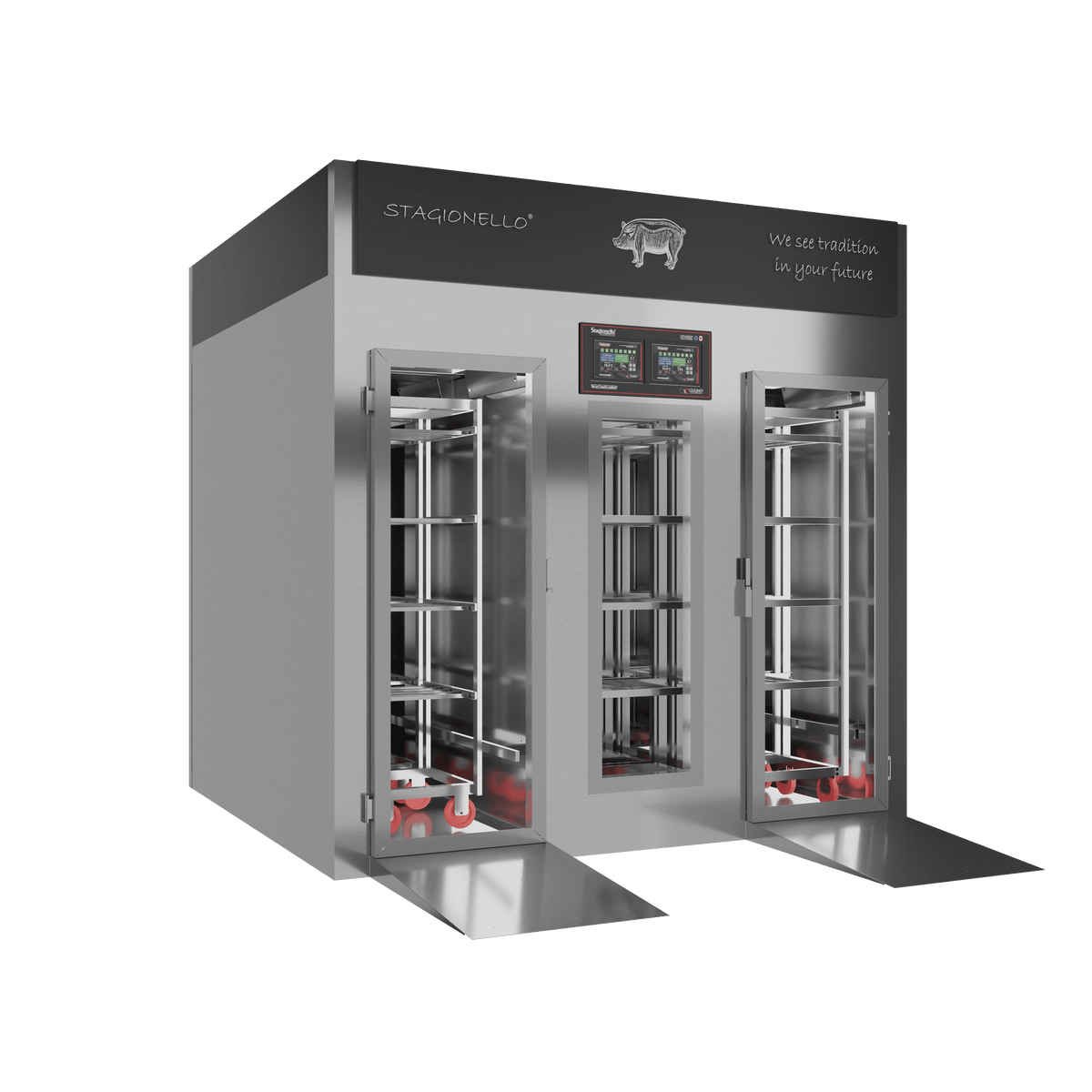 Stagionello® Salami Curing Device 300/900 Kg Walk-In GLASS DOOR image 1