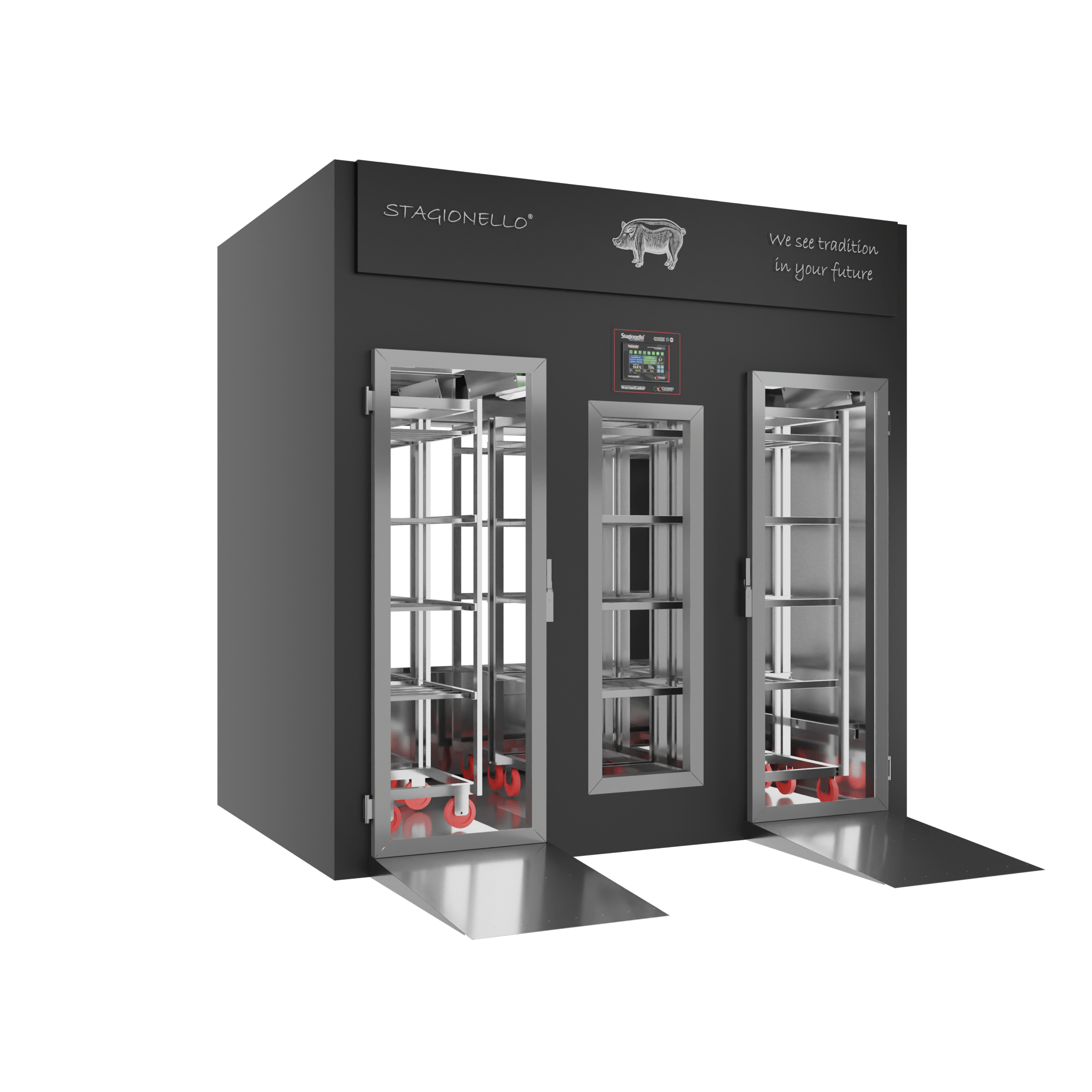 Stagionello® Salami Curing Device 800 Kg Walk-in 2 GLASSES image 0