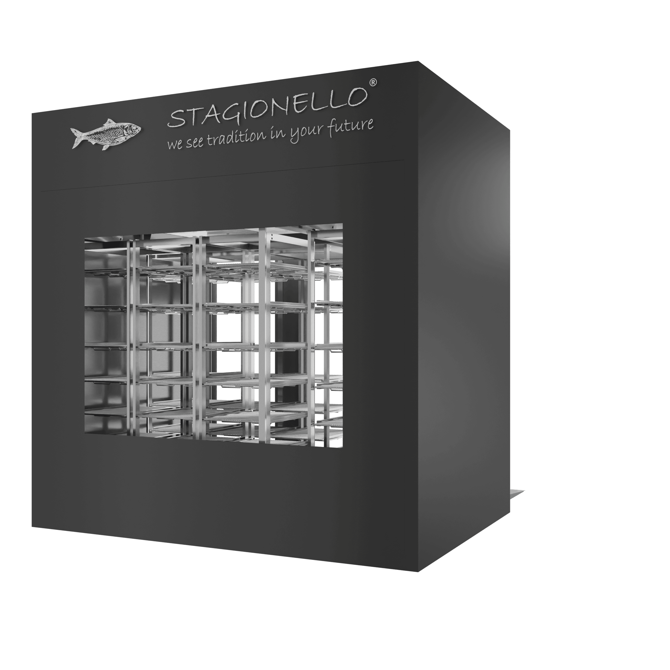 Stagionello® Fish Curing Device 800 Kg Walk-in 2 GLASSES image 1