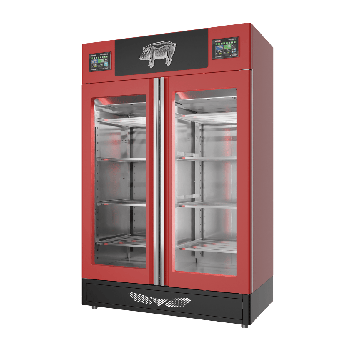 Stagionello® Salami Curing Device Twin 100+100 Kg glass door image 0