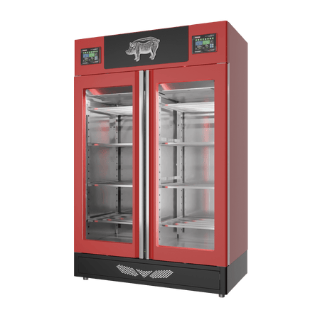 Stagionello® Salami Curing Device Twin 100+100 Kg glass door image 0