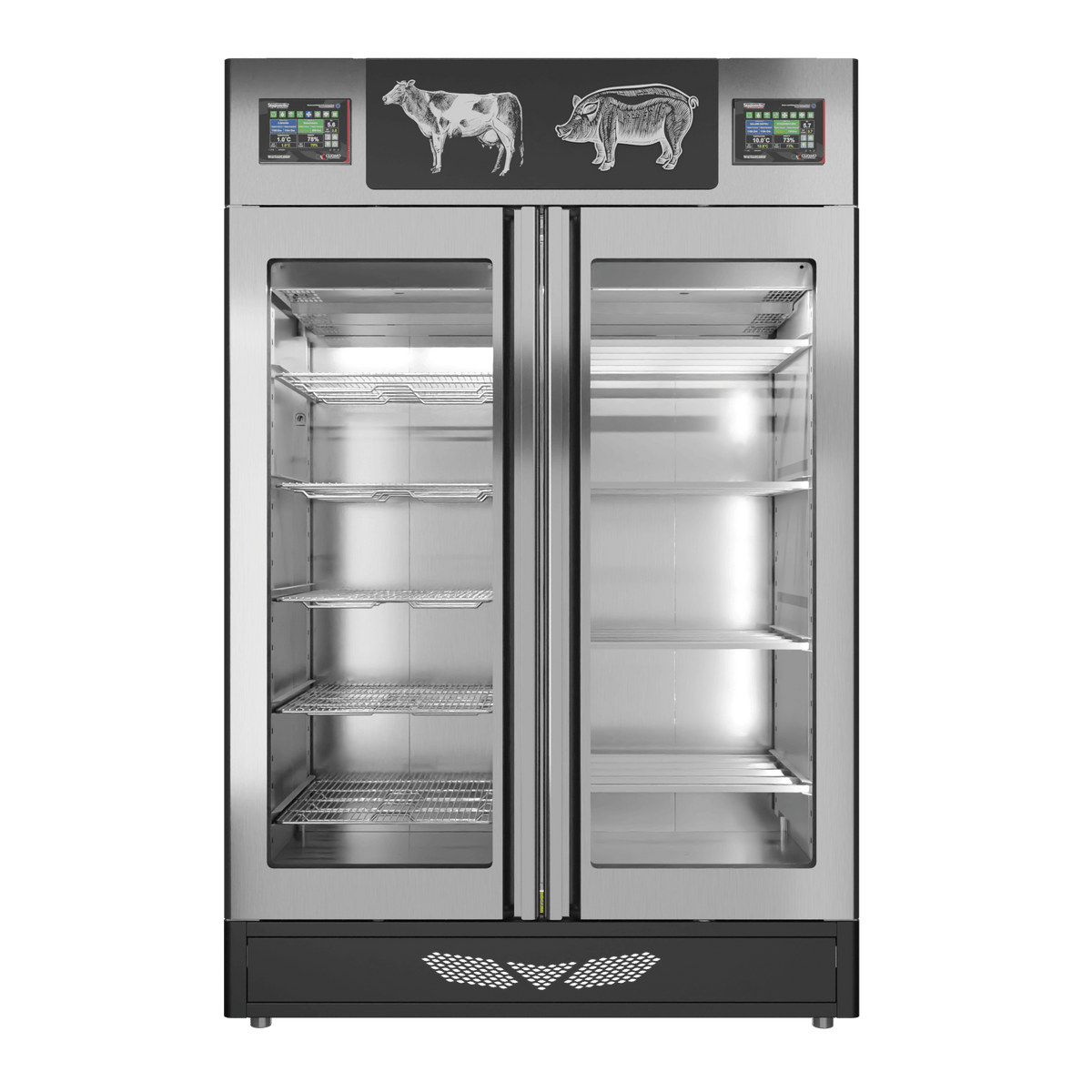 Stagionello® Salami Curing Device Combo 100+100 Kg Salami/Meat glass door image 4
