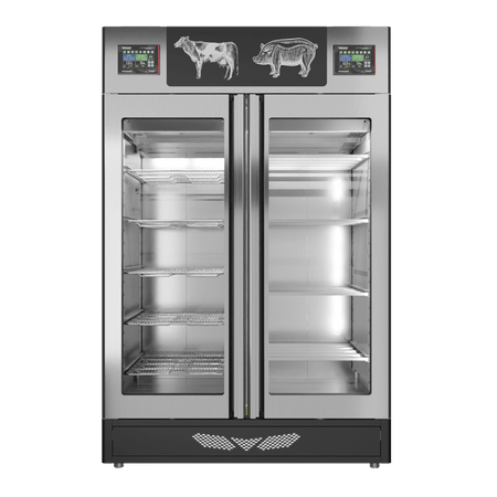 Stagionello® Salami Curing Device Combo 100+100 Kg Salami/Meat glass door image 4