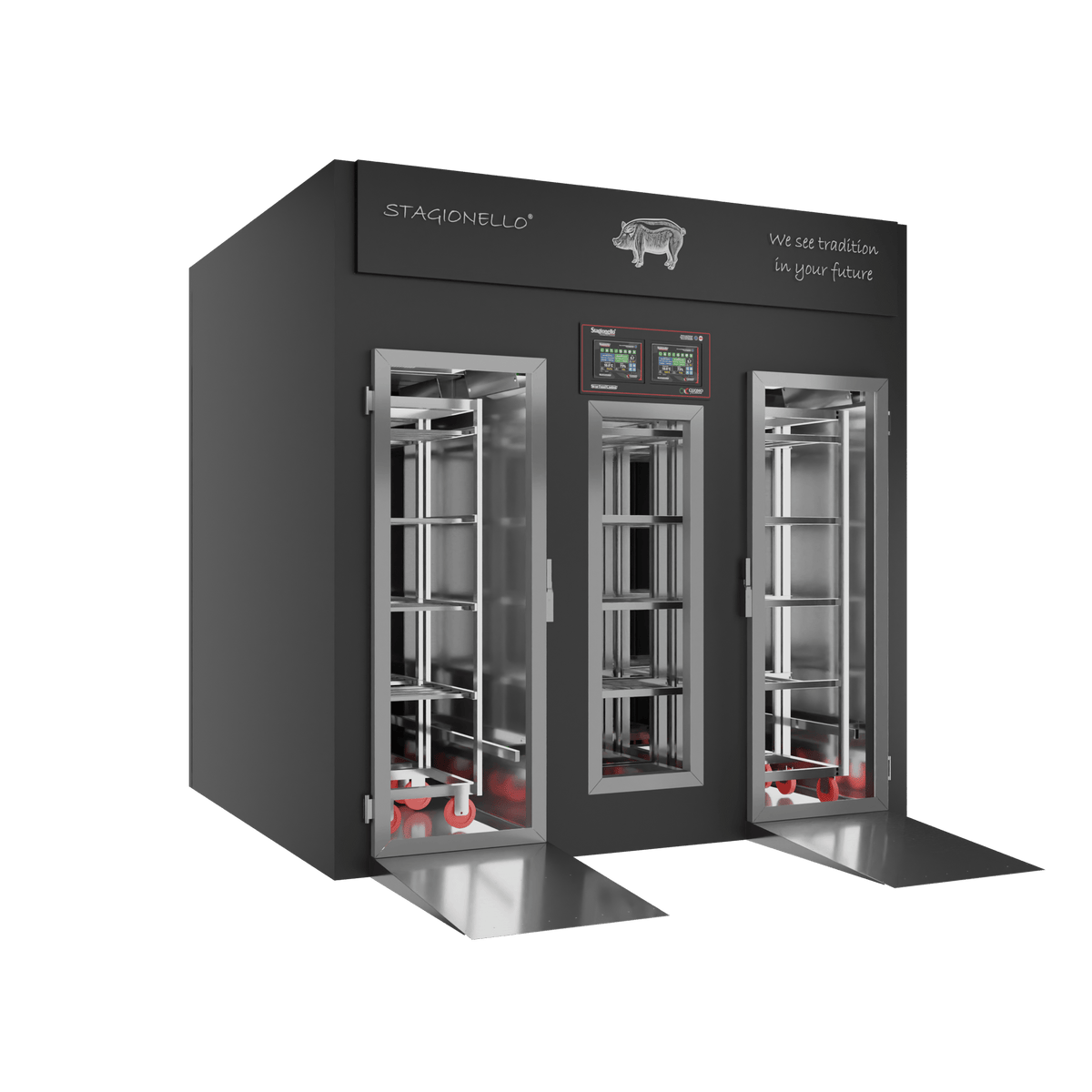 Stagionello® Salami Curing Device 300/900 Kg Walk-In 2 GLASSES image 0