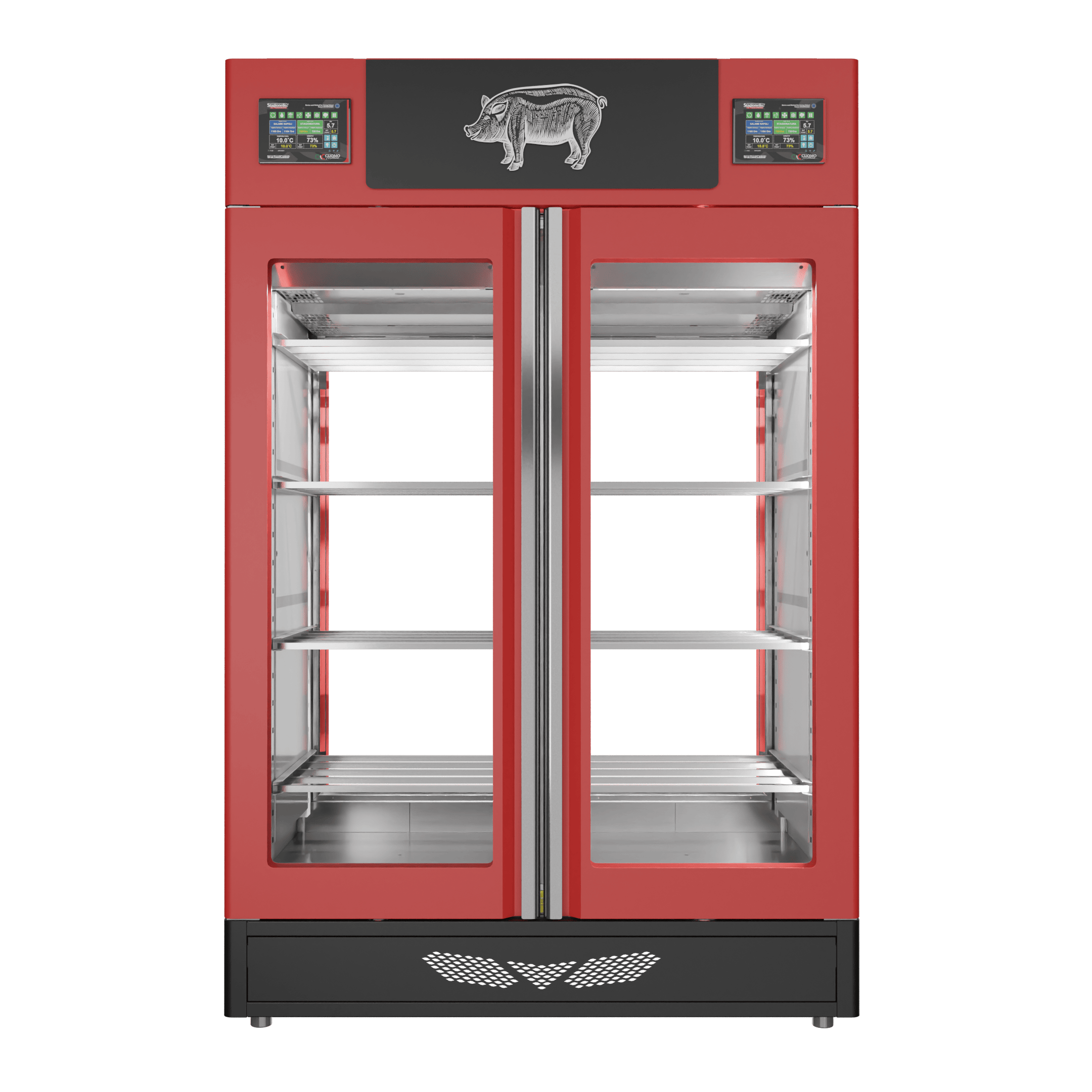 Stagionello® Salami Curing Device Twin 100+100 Kg 2 glasses image 1