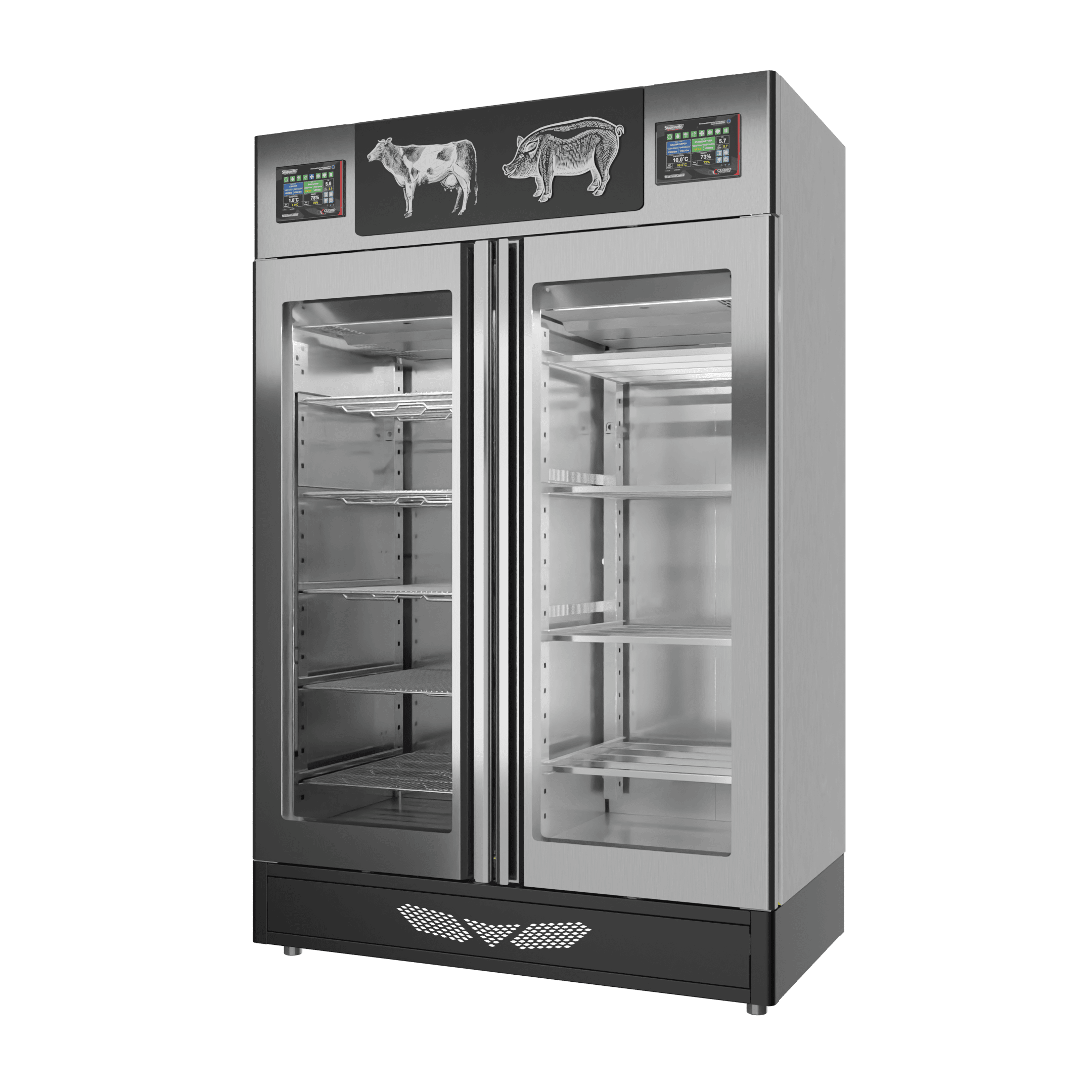 Stagionello® Meat Curing Device Combo 100+100 Kg Meat/Salami GLASS DOOR image 3