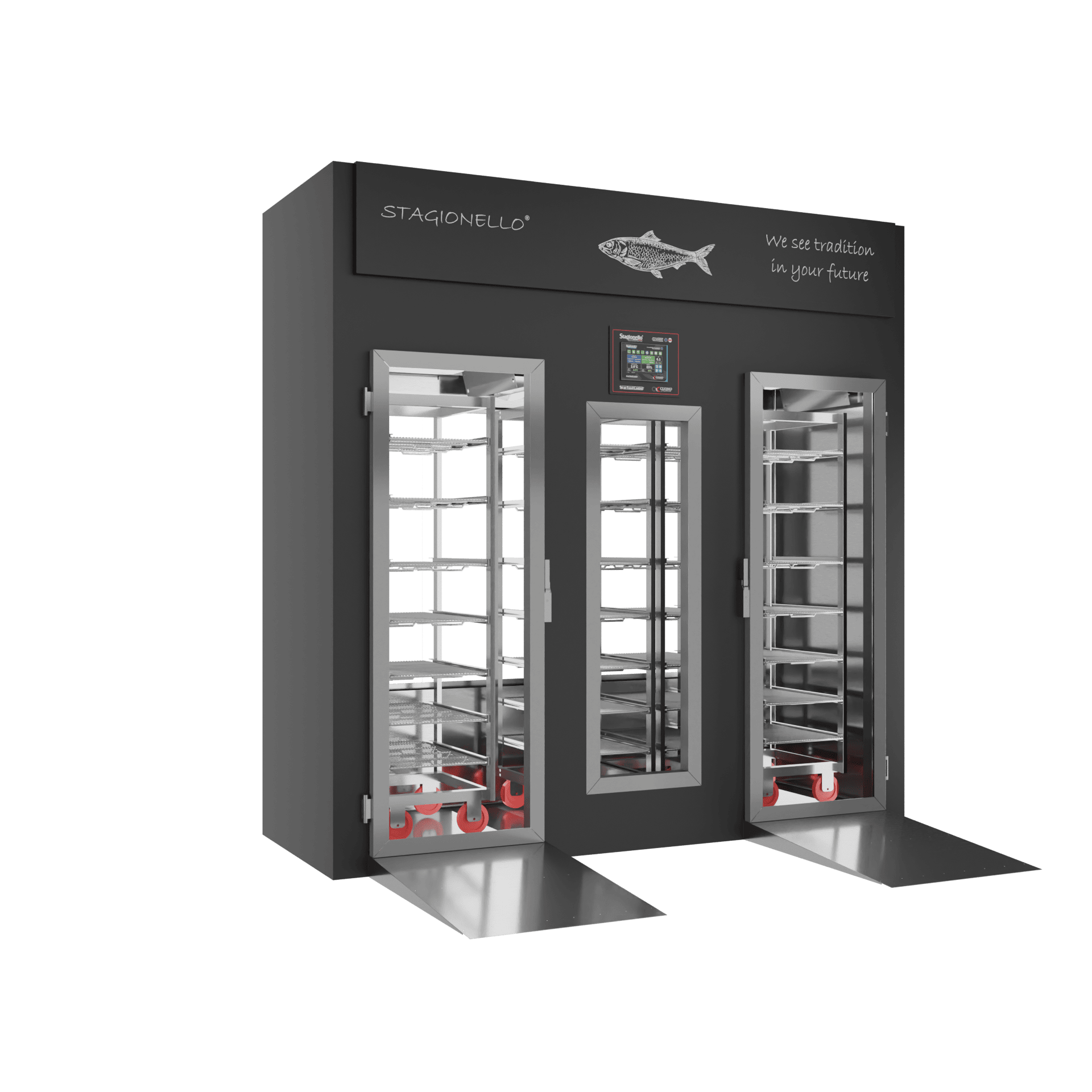 Stagionello® Fish Curing Device 400 Kg Walk-in 2 glasses image 0