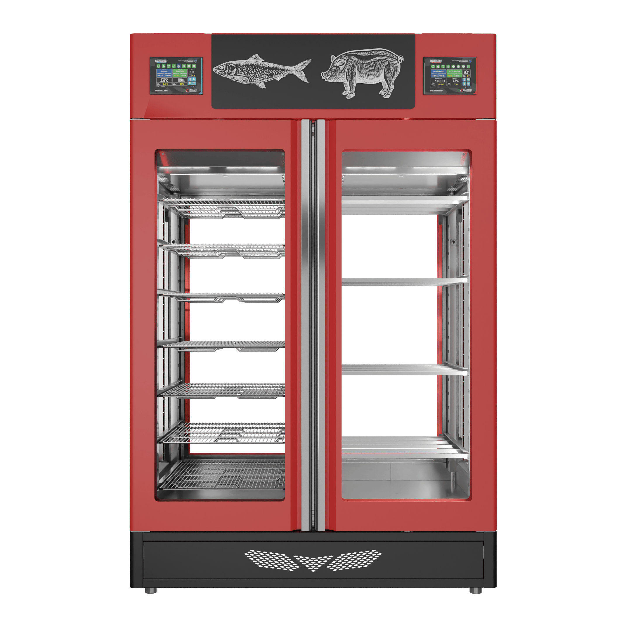 Stagionello® Salami Curing Device Combo 100+100 Kg Salami/fish 4 glasses image 1