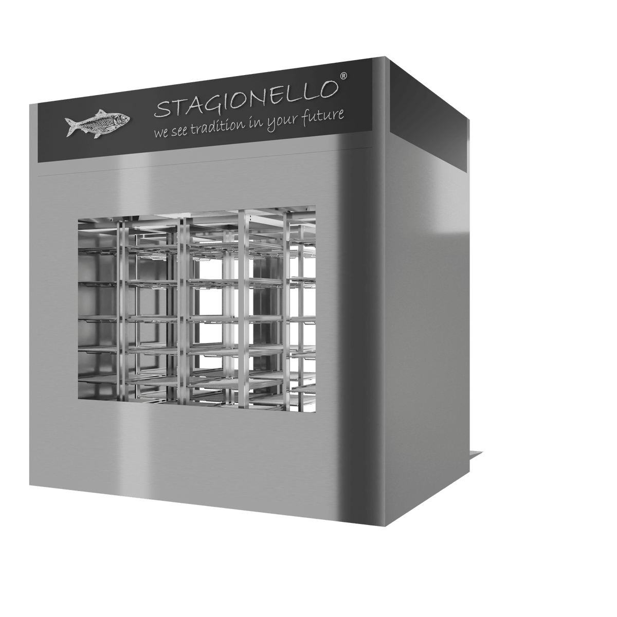 Stagionello® Fish Curing Device 800 Kg Walk-in 2 GLASSES image 3