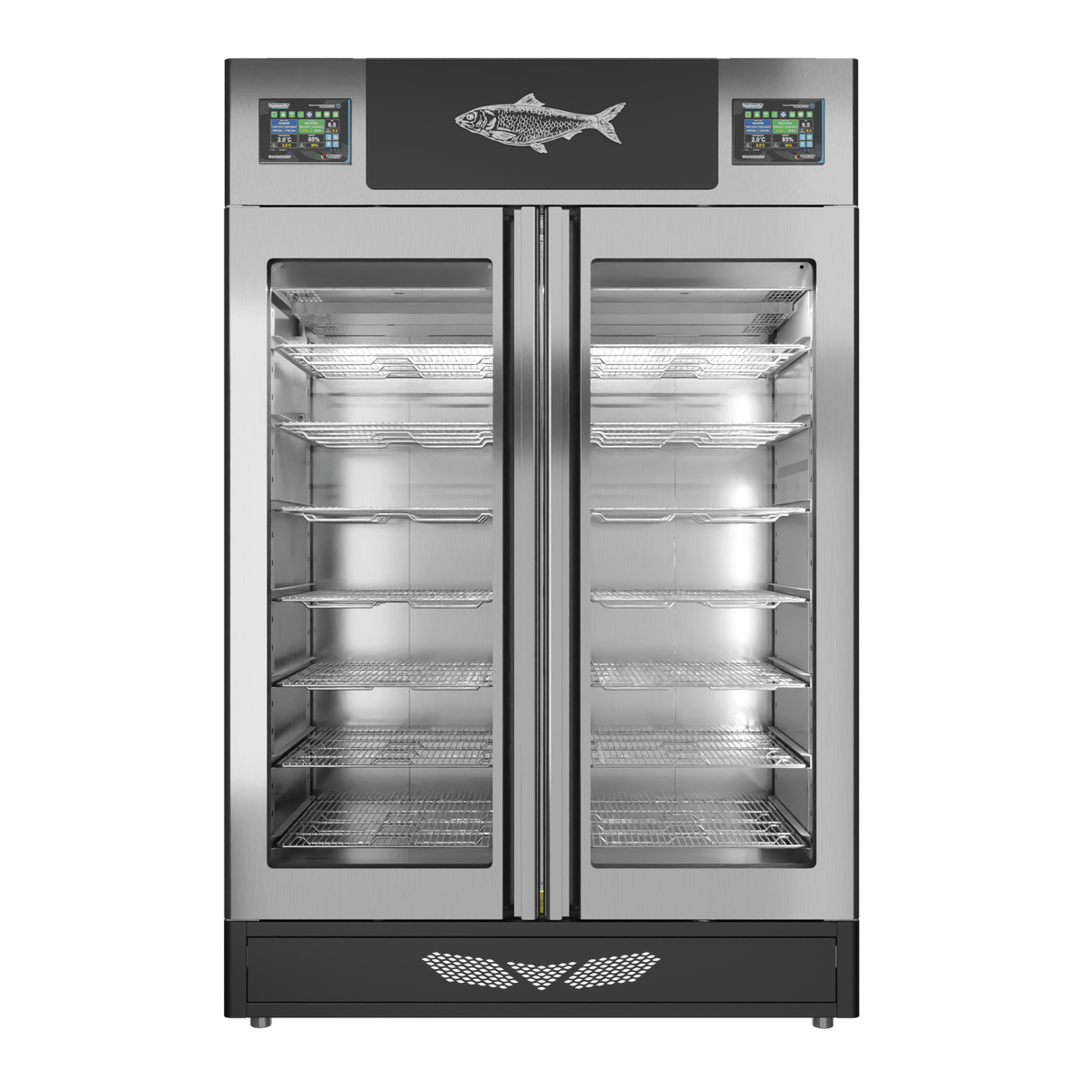 Stagionello® Fish Curing Device Twin 100 + 100 Kg glass door image 4