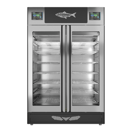 Stagionello® Fish Curing Device Twin 100 + 100 Kg glass door image 4