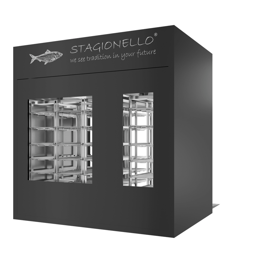 Stagionello® Fish Curing Device 200/600 Kg Walk-in 2 GLASSES image 1
