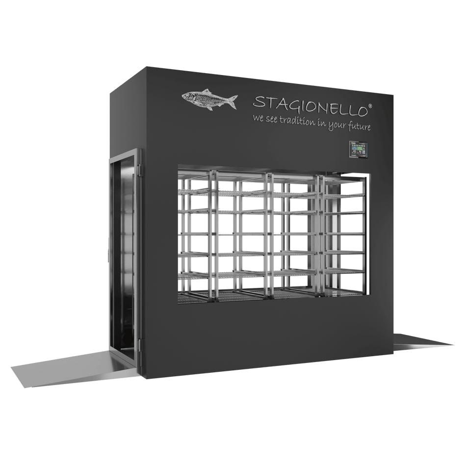 Stagionello® Fish Curing Device 600 Kg Tunnel 4 GLASSES image 0