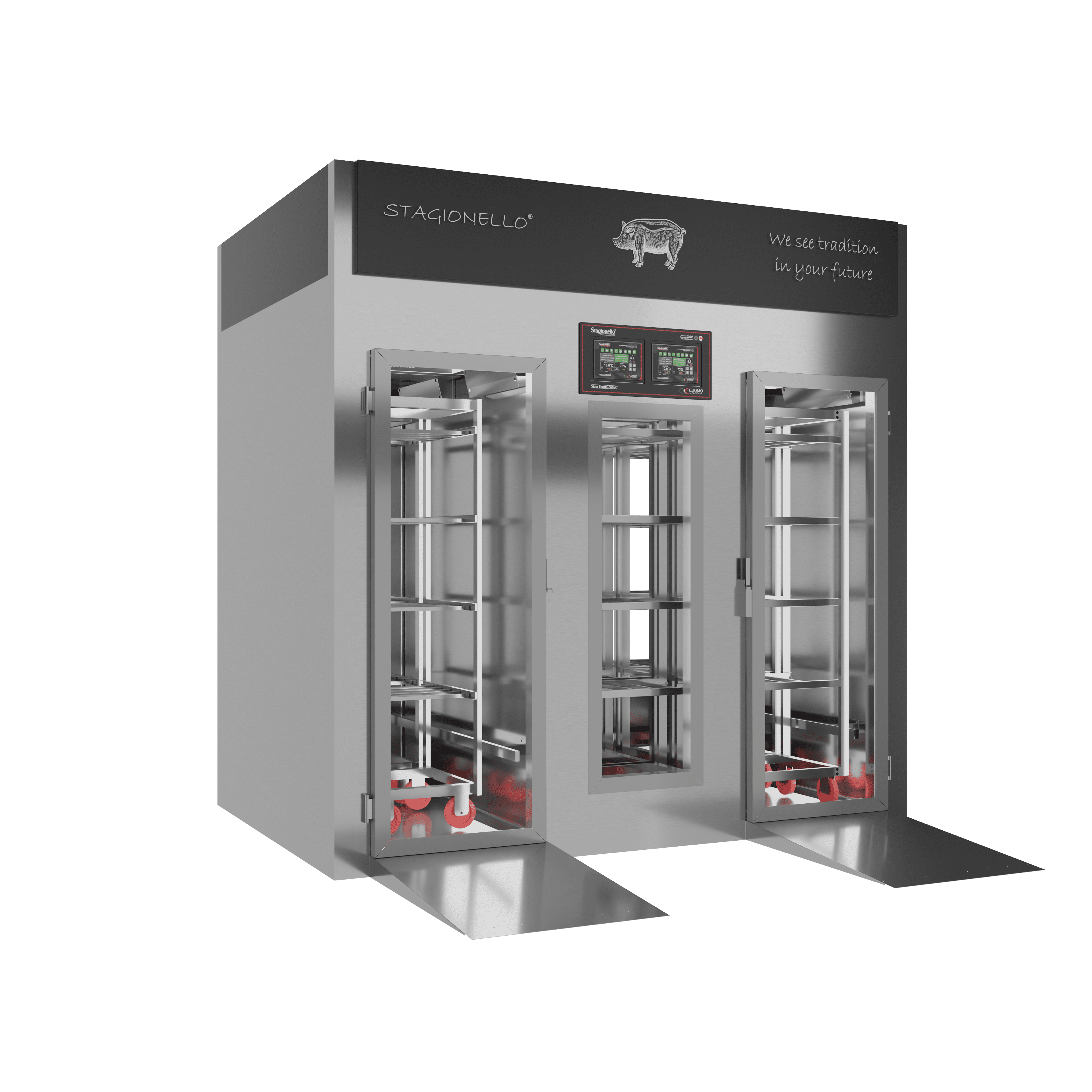 Stagionello® Salami Curing Device 200/600 Kg Walk-in 2 GLASSES image 2