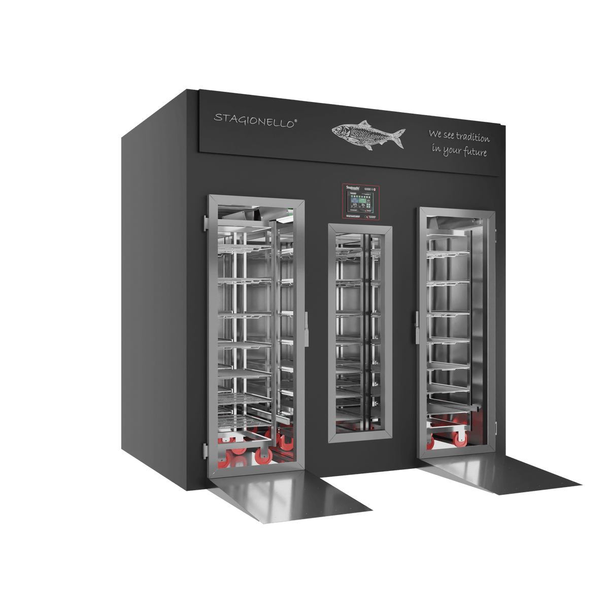 Stagionello® Fish Curing Device 800 Kg Walk-in GLASS DOOR image 0
