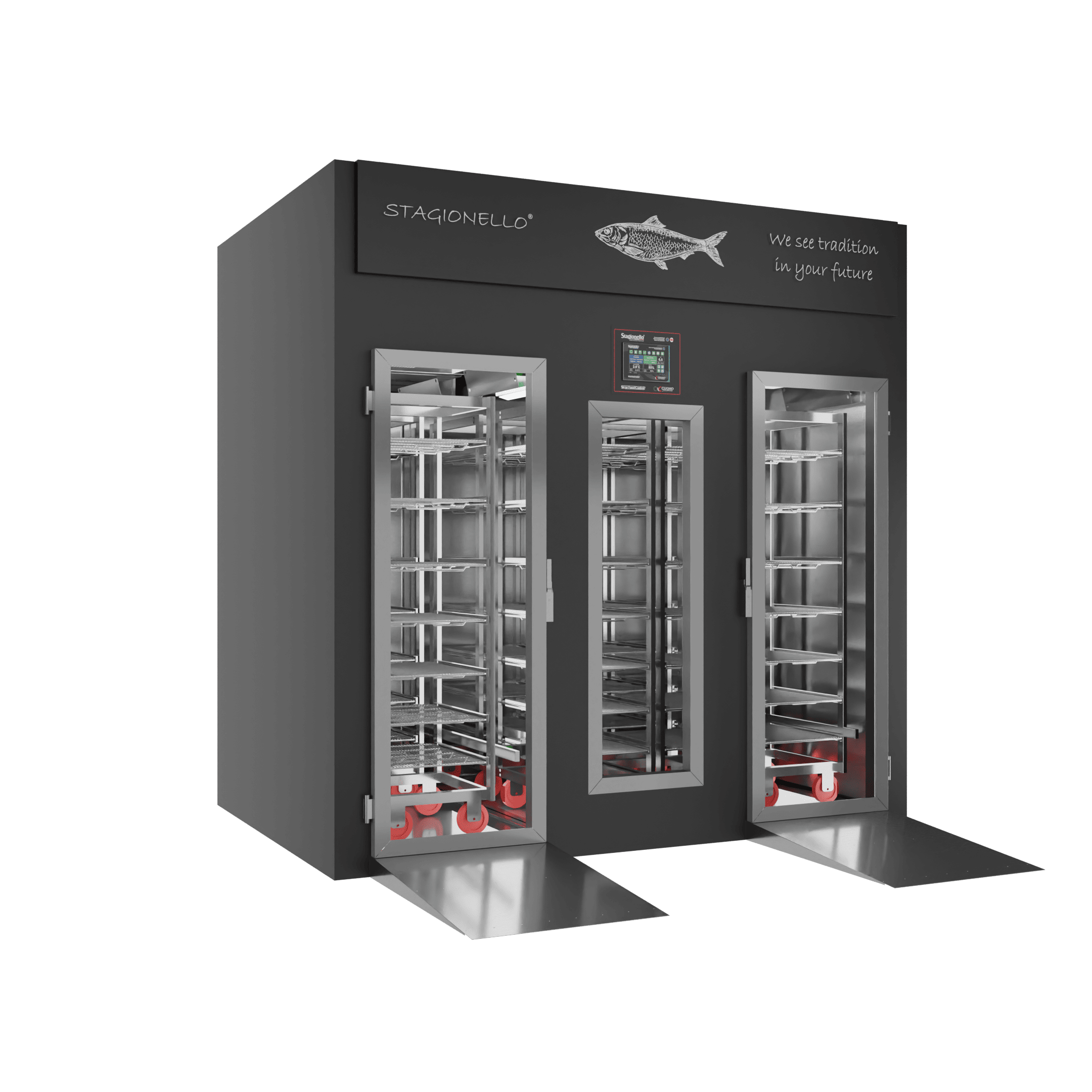 Stagionello® Fish Curing Device 800 Kg Walk-in GLASS DOOR image 0