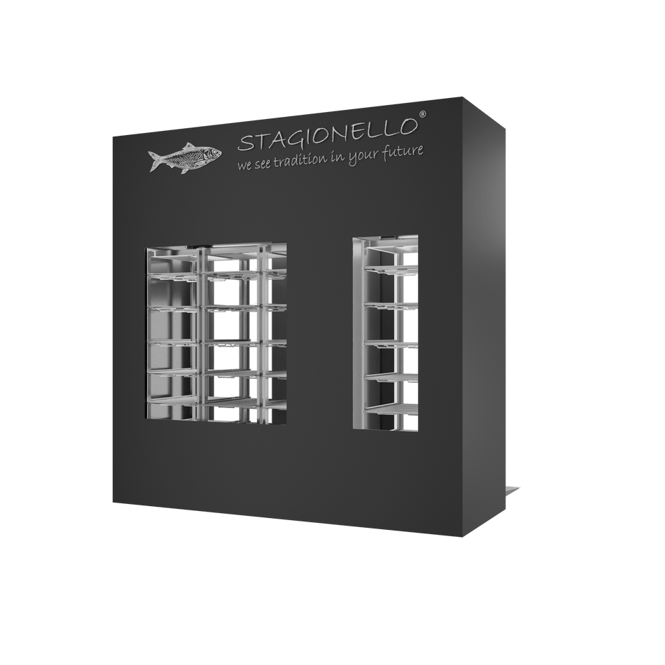 Stagionello® Fish Curing Device 100/300 Kg Walk-in 2 GLASSES image 1