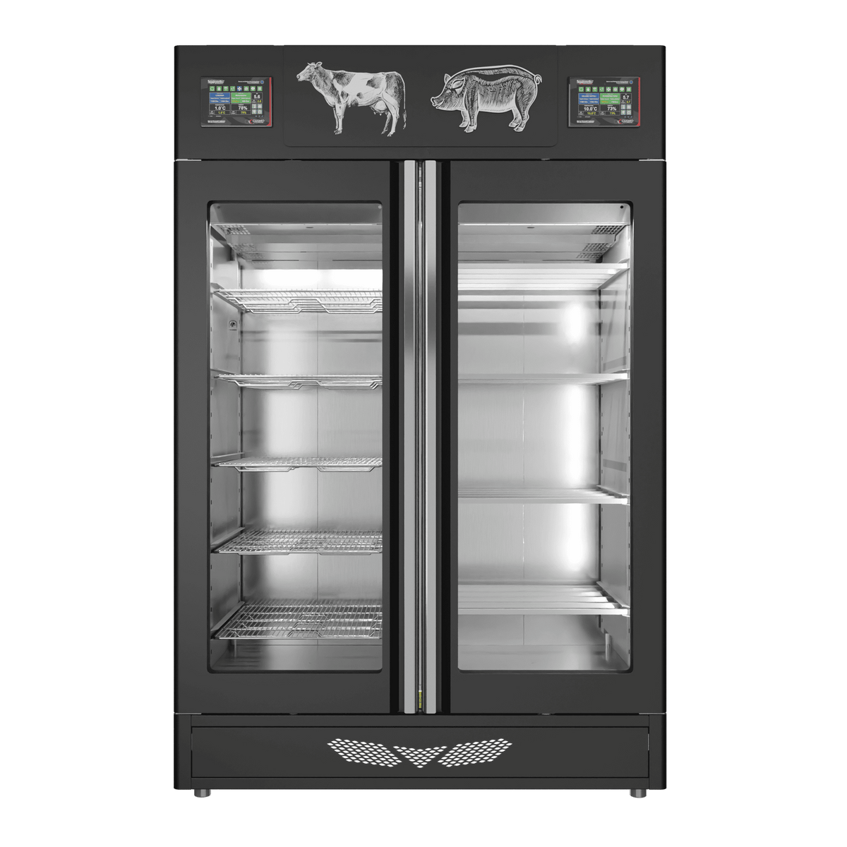 Stagionello® Meat Curing Device Combo 100+100 Kg Meat/Salami GLASS DOOR image 1