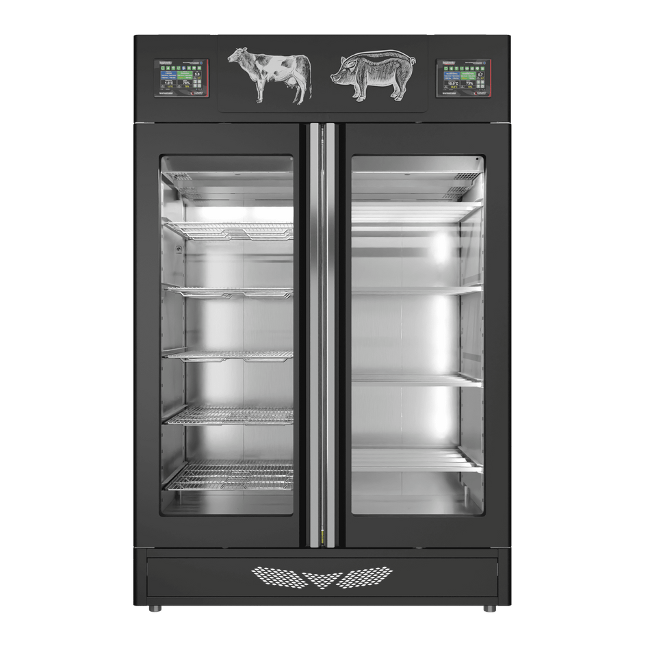 Stagionello® Meat Curing Device Combo 100+100 Kg Meat/Salami GLASS DOOR image 1