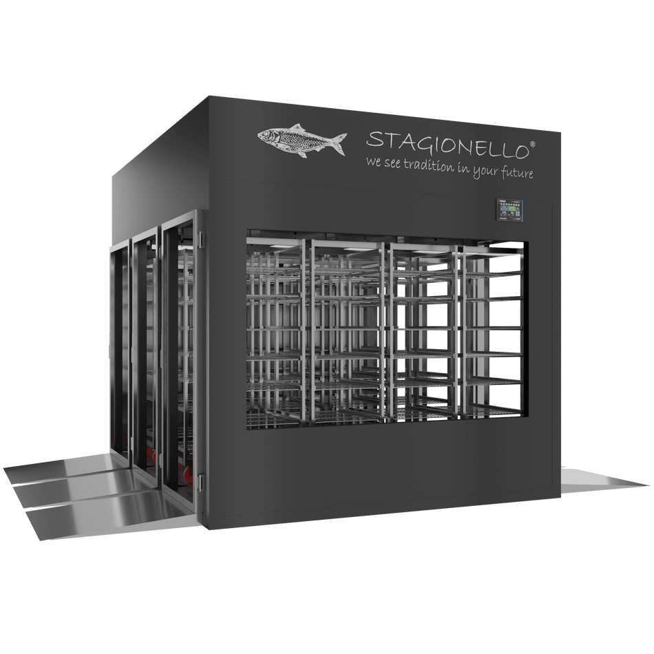Stagionello® Fish Curing Device 1800 Kg Tunnel GLASS DOOR image 0