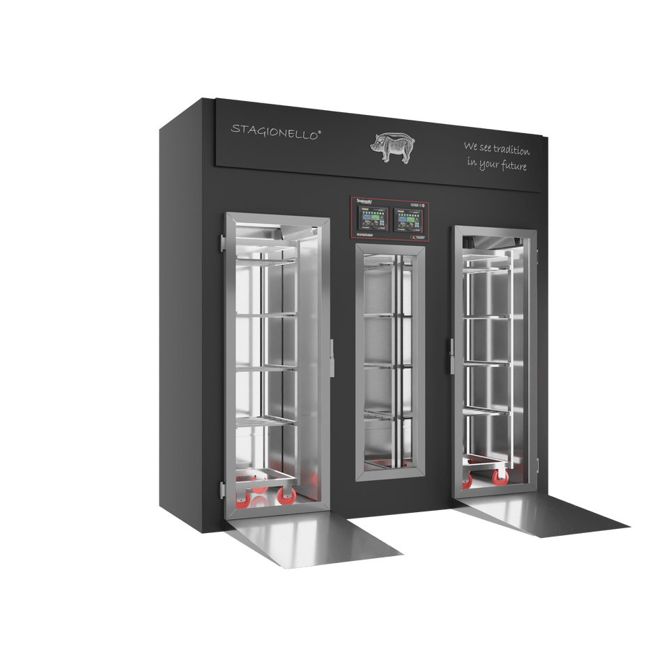 Stagionello® Salami Curing Device 100/300 Kg Walk-in GLASS DOOR image 0