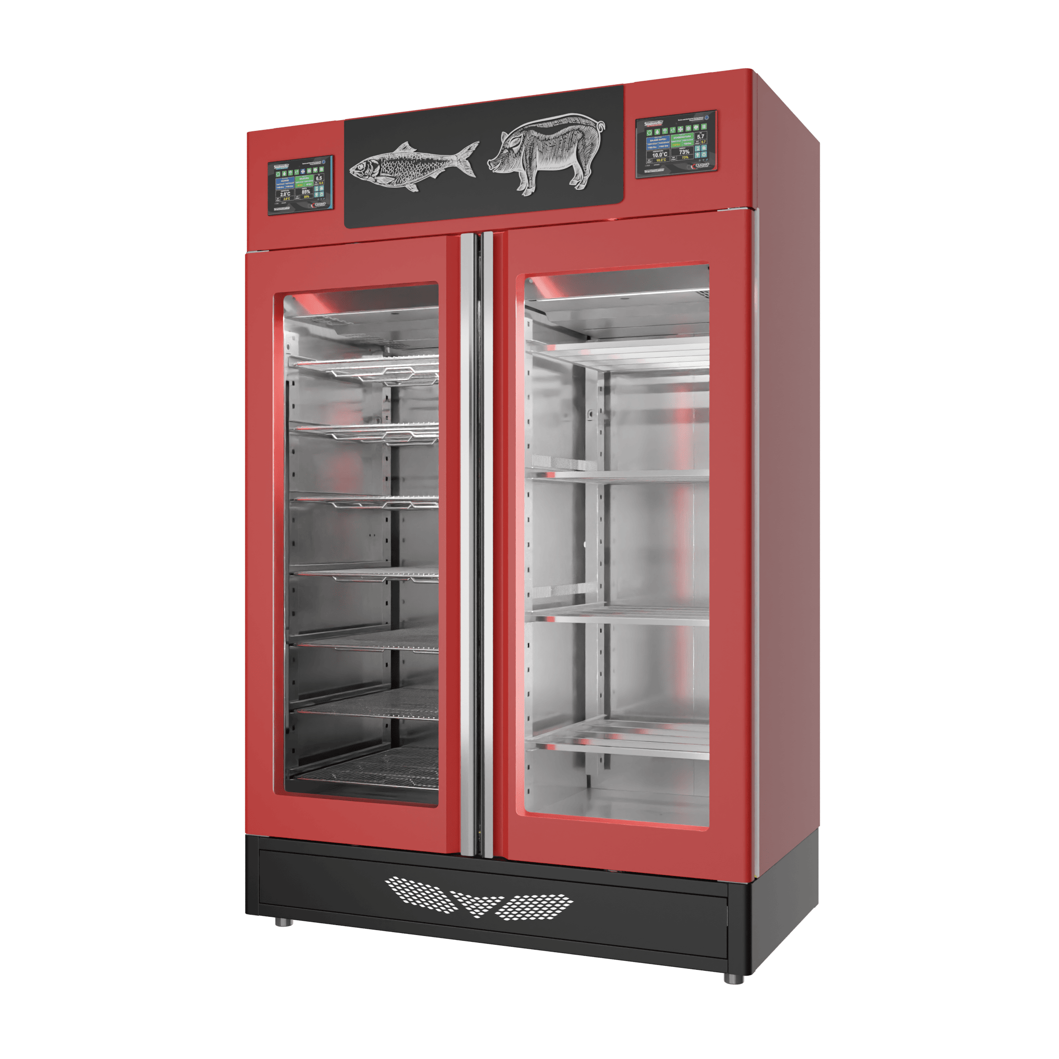 Stagionello® Salami Curing Device Combo 100+100 Kg Salami/fish glass door image 0