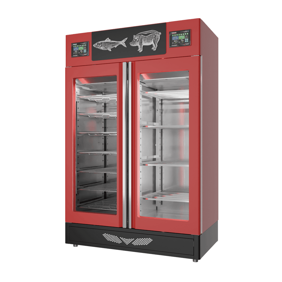 Stagionello® Salami Curing Device Combo 100+100 Kg Salami/fish glass door image 0