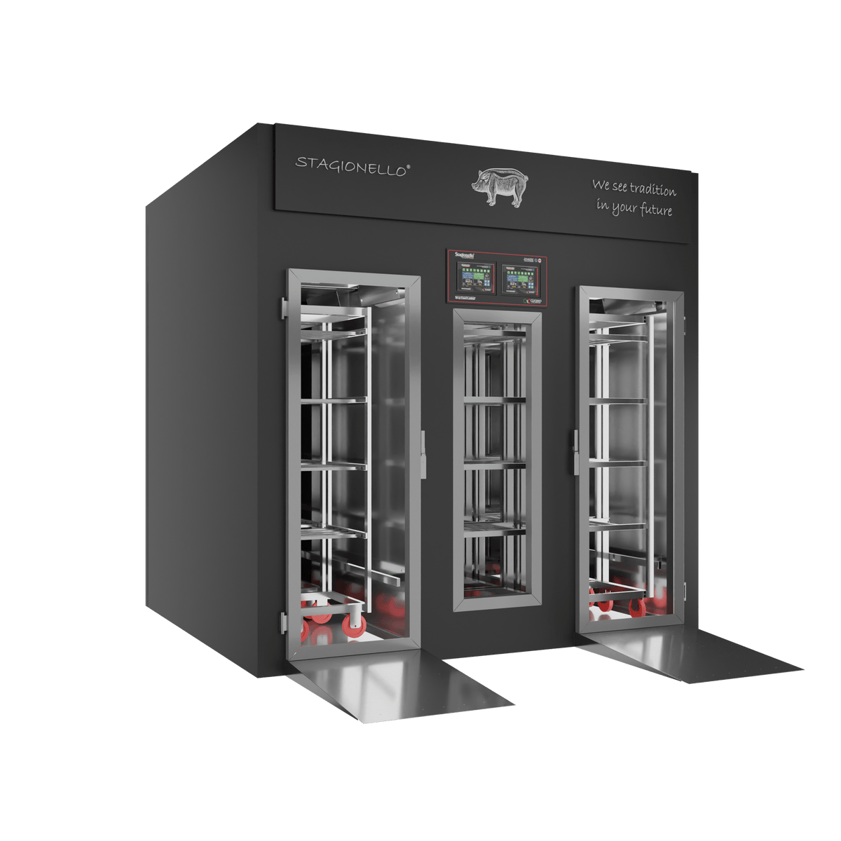 Stagionello® Salami Curing Device 300/900 Kg Walk-In GLASS DOOR image 0