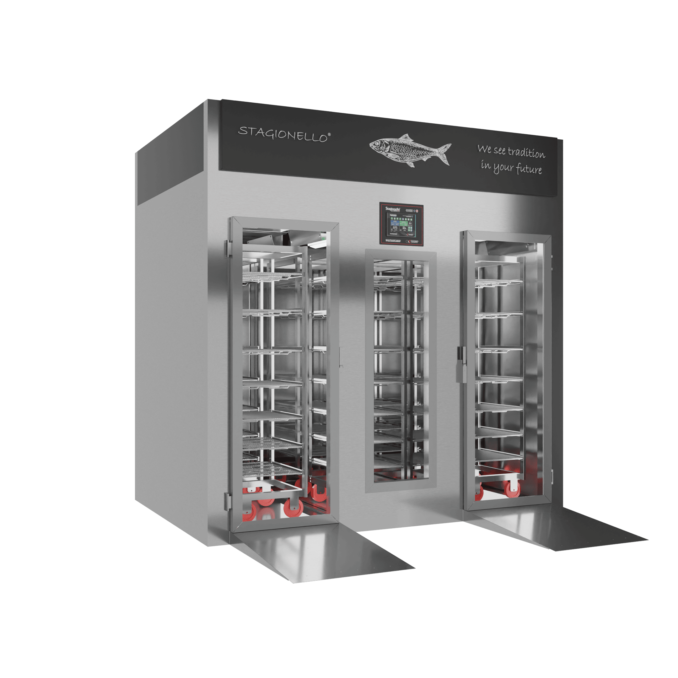 Stagionello® Fish Curing Device 800 Kg Walk-in GLASS DOOR image 1