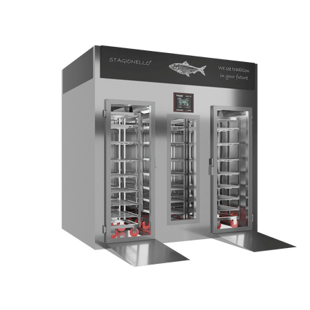 Stagionello® Fish Curing Device 800 Kg Walk-in GLASS DOOR image 1
