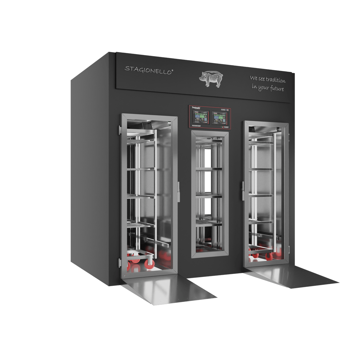 Stagionello® Salami Curing Device 200/600 Kg Walk-in 2 GLASSES image 0