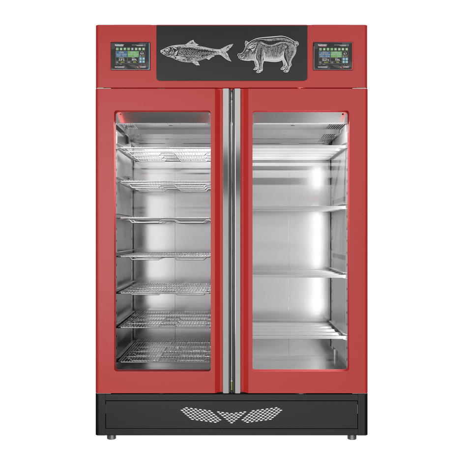 Stagionello® Salami Curing Device Combo 100+100 Kg Salami/fish glass door image 1